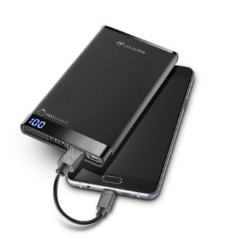 Външна батерия/power bank/ Cellular Line FreePower Manta, 6 000 mAh, Два USB изхода, черна | JAR Computers Cellular Line FreePower Manta IT4100