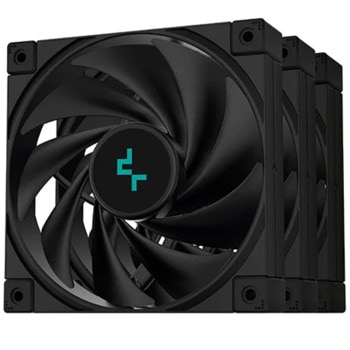 Вентилатори 120mm, DeepCool FK120, 4-pin, 1850rpm, 3 броя | JAR Computers DeepCool FK120 3 IN 1 R-FK120-BKNPF3-G-1