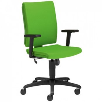 Работен стол Nowy Styl Madame, пластмасови подлакътници, газов амортисьор, коригиране на височината, зелен | JAR Computers СТОЛ MADAME BLACK РАБОТЕН ЗЕЛЕН