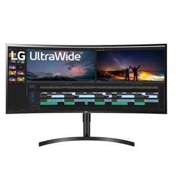 Монитор LG 38WN75C-B, 38" (96.52 cm) Curved IPS панел, QHD+, 5ms, 1000:1, 300 cd/m2, DisplayPort, HDMI | JAR Computers LG 38WN75C-B