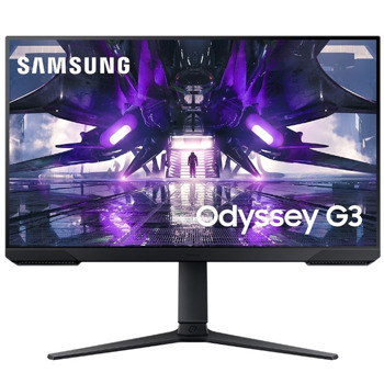 Монитор Samsung Odyssey G3 LS-27AG300 (2021) (LS27AG300NRXEN), 27" (68.58 cm) VA панел, 144Hz, Full HD, 1ms, 250cd/m2, DisplayPort, HDMI | JAR Computers Samsung 27G30A LS27AG300NRXEN