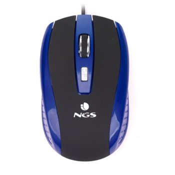 Мишка NGS Tick, оптична (1600 dpi), USB, синя image