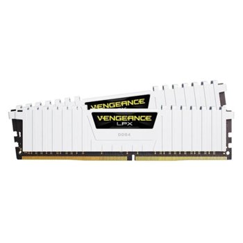 Памет 16GB (2x 8GB) DDR4 3000MT/s, Corsair Vengeance LPX, CMK16GX4M2D3000C16W, 1.2V | JAR Computers Corsair CMK16GX4M2D3000C16W