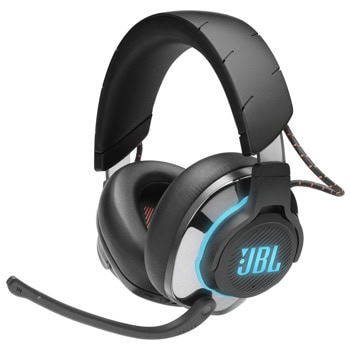 Слушалки JBL Quantum 810, безжични/жични, Bluetooth, Jack 3.5mm, USB, 50mm динамични мембрани, DTS Headphone:X, 20Hz-40kHz, до 43 часа време на работа, гейминг, RGB подсветка, черни | JAR Computers JBL Quantum 810 Black JBLQ810WLBLK