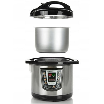 Мултифункционален уред за готвене First Austria FA-5130, 6 л капацитет, таймер, отложен старт, 1000W, инокс | JAR Computers First Austria FA-5130