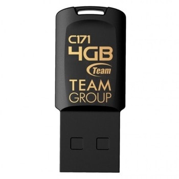 USB памет Team Group C171, 4GB, USB 2.0, Черен