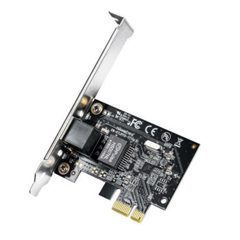Мрежови адаптер Cudy PE10, от PCIe(м) към 10/100/1000 RJ-45(ж), черен | JAR Computers Мрежови адаптер Cudy PE10