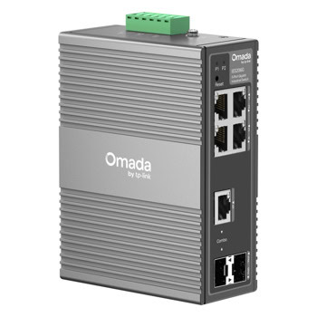 Суич TP-Link Omada IES206G, 1000 Mbps, 6 порта, 4x 10/100/1000Mbps RJ-45, 1x 10/100/1000Mbps RJ-45/SFP, 1x SFP | JAR Computers TP-Link Omada IES206G
