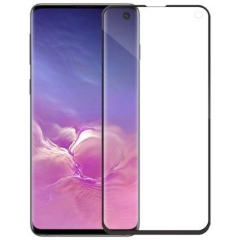 Протектор от закалено стъкло /Tempered Glass/, за Samsung Galaxy S10, 5D, черна рамка | JAR Computers Mocoson Nano Flexible Samsung Galaxy S10 5D black