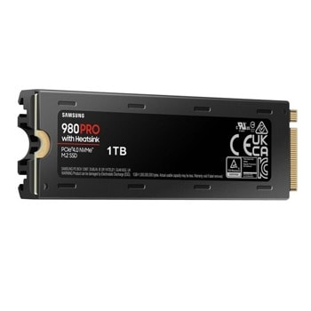 Памет SSD 1TB Samsung 980 PRO с пасивен радиатор, NVMe, M.2 (2280), скорост на четене 7000 MB/s, скорост на запис 5000 MB/s image