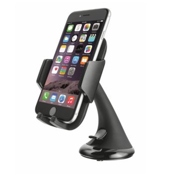 Стойка за кола Trust Premium 20398, за устройства до 6", универсална, черна | JAR Computers Trust Premium Car Holder for smartphones 20398