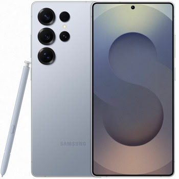 Смартфон Samsung Galaxy S25 Ultra (син), поддържа 2 SIM карти, 6.9" (17.52 cm) Dynamic LTPO AMOLED 2X 120Hz дисплей, осемядрен Snapdragon 8 Elite 4.32 GHz, 12GB RAM, 512GB Flash памет, 200 + 10 + 50 + 50 & 12 Mpix камери, Android, One UI | JAR Computers Samsung Galaxy S25 Ultra 512GB Silver Blue SM-S938