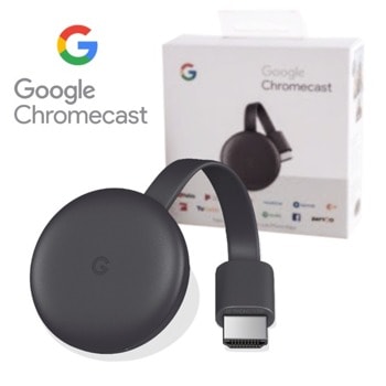 Google Chromecast 3rd Gen HDMI Черен