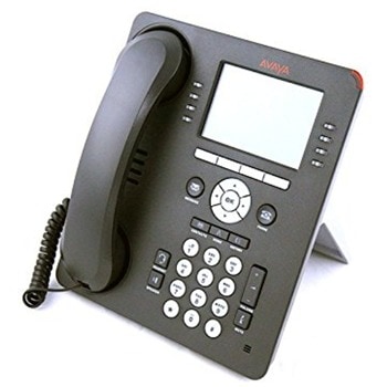 VoIP Телефон, Avaya 9608G, 3.2 "x 2.2" монохромен дисплей, 8 линии, 24 програмируеми бутона, 4 софтуерни бутона, 2x 10/100/1000Mbps RJ45, черен image
