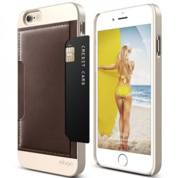 Elago S6 Outfit Leather Pocket Case