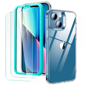 Калъф и протектор за Apple iPhone 13, термополиуретанов, ESR Classic Hybrid Protection Set, Водоустоичив, Удароустоичив, прозрачен | JAR Computers ESR Classic Hybrid Protection Set ESR415CL