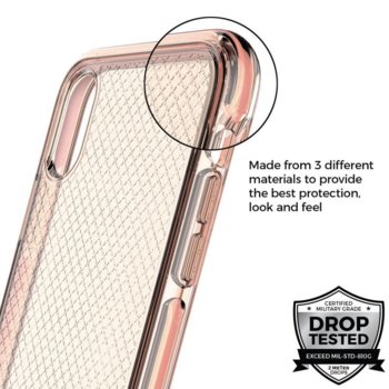 Prodigee Safetee case for Apple iPhone XS pink