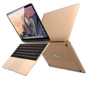 Протектор Devia Grace Shell за MacBook 12, поликарбонатов, златист-прозрачен | JAR Computers Devia Grace Shell