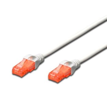 Patch cable Cat.6 3m UTP сив Assmann