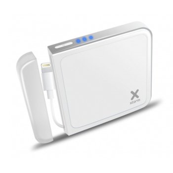 Външна батерия/power bank A-solar Xtorm AM410, 1500 mAh, за iPhone 5, iPhone 5S, iPhone 5C и iPod Touch 5G, бяла | JAR Computers A-solar Xtorm AM410