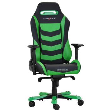 Геймърски стол DXRacer Iron OH/IS166/NE, черен/зелен | JAR Computers DXRacer Iron - OH/IS166/NE