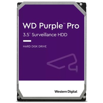 Твърд диск 8TB Western Digital Purple Pro Surveillance (WD8001PURP), SATA 6Gb/s, 7200rpm, 256MB, 3.5" (8.89 cm) | JAR Computers WD Purple Pro Surveillance WD8001PURP
