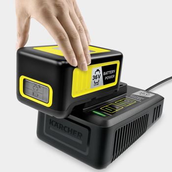 Комплект зарядно устройство и батерия Karcher Battery Power 18/50 2.445-063.0, 18V, 5 AH, IPX5 | JAR Computers Karcher Battery Power 18/50