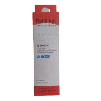 Мастило за Epson EcoTank L100/L110/L111/L120/L130/L132/L200/L210/L220/L211/L222/L30x/L310/L312/L313/L35x/L36x/L455/L456/L55x/L565/L655/L8xx, ET 2500/2550/4500/4550/3600/14000/16500 - Cyan - EI-T6642 - Neomax - Неоригинално, Заб.: 100 ml капацитет | JAR Computers Neomax EI-T6642 Cyan 100 ml
