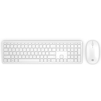 Комплект клавиатура и мишка HP Pavilion 800, безжични, USB, бели image