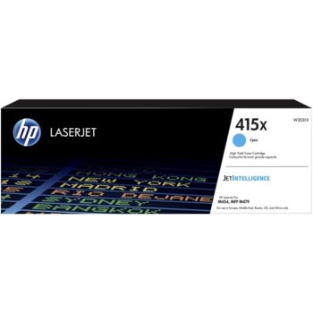 Тонер касета за HP LJ M454/HP LJ MFP M479, Cyan, - W2031X - HP - Заб.: 6000 к | JAR Computers W2031X за HP LJ M454/HP LJ MFP M479 Cyan