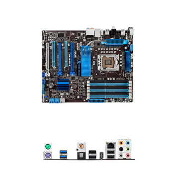 Дънна платка Asus P6X58D-E, X58, LGA1366, DDR3 (up to 24GB), 3xPCI-E(SLi/CF), SB7.1 DTS, Lan1000, SATA RAID 0,1,5,10, 2xSATA 6Gb/s, 2xUSB3.0, 2x1394, ATX | JAR Computers Asus P6X58D-E