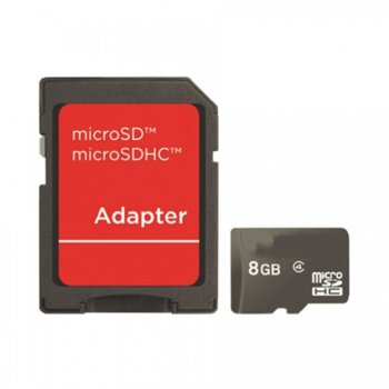 Карта памет 8GB SanD Micro SD + Adapter | JAR Computers MICRO SD + ADAPTER 8 GB SanD - 62005