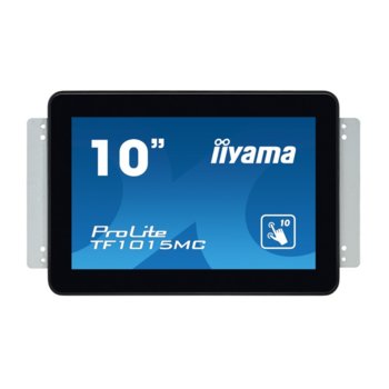 Дисплей Iiyama TF1015MC-B2, тъч панел, 10.1" (25.65 cm), WXGA, HDMI, VGA, DisplayPort image
