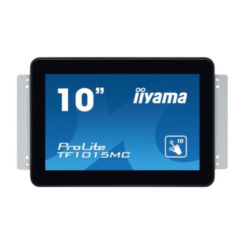 Дисплей Iiyama TF1015MC-B2, тъч панел, 10.1" (25.65 cm), WXGA, HDMI, VGA, DisplayPort | JAR Computers Iiyama TF1015MC-B2