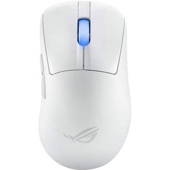 Мишка Asus ROG Keris II Ace, оптична (42 000dpi), жична/безжична, USB, Wireless, Bluetooth, бяла, ROG AimPoint Pro сензор, ROG 100M Optical Micro суич, подсветка | JAR Computers Asus ROG Keris II Ace White 90MP03N0-BMUA10