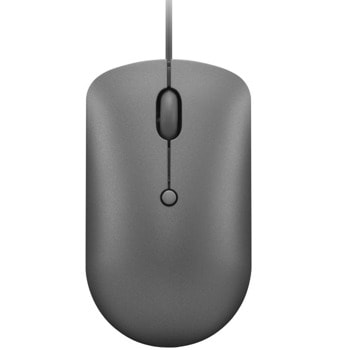 Мишка Lenovo 540 Wired Compact Grey (GY51D20876), оптична (2400 dpi), USB-C, сива, 4 бутона | JAR Computers Lenovo 540 USB-C Wired Grey GY51D20876