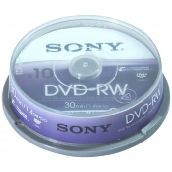 Sony 8cm DVD+RW 30min 10pcs spindle