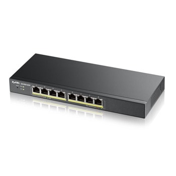 Суич ZyXEL GS1900-8HP, 1000Mbps, 8x 10/100/1000Base-T, | JAR Computers ZyXEL GS1900-8HP