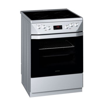 Готварска печка със стъклокерамичен плот Gorenje EC 67320 BX, 9,700 w, 4 HiLight нагревателни зони, механично управление, обем на фурна 67л., инокс | JAR Computers Gorenje EC 67320 BX
