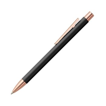 Химикалка Faber-Castell Neo, 0.8 mm дебелина на писане, черен цвят на писане, черна | JAR Computers Faber-Castel Химикалка Neo черна и розовa