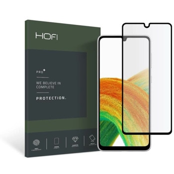 Протектор от закалено стъкло /Tempered Glass/ за Samsung Galaxy A33 5G, Hofi Glass Pro Plus Tempered Glass 2.5D, черен/прозрачен | JAR Computers Hofi Glass Pro Plus 2.5D Galaxy A33 5G