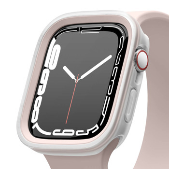 Протектор за смарт часовник Elago Duo Apple Watch Case, за Apple Watch 7 45мм/8 45мм, силиконов, с две сменяеми поликарбонатни части, прозрачен-мат и розов | JAR Computers Duo Apple Watch Case за Apple Watch 7 8 45мм