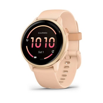 Смарт часовник Garmin vivoactive 6 Metallic Pink Dawn, 1.2"(3.05cm) AMOLED дисплей, Bluetooth, GPS, компас, оксиметър, 5 ATM, 8 GB, розов | JAR Computers Смарт часовник Garmin vivoactive 6 Metallic Pink