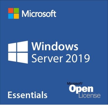 Операционна система Microsoft Windows Server Essentials 2019, 64-bit Английски, 1-2 CPU, 1pk OEI, DVD, OEM image