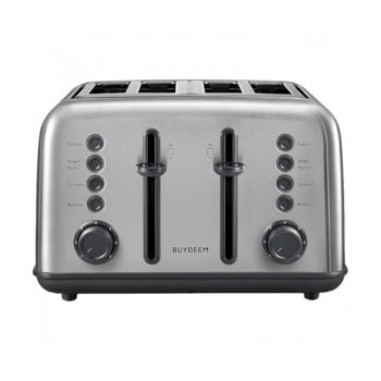 Тостер BUYDEEM DT640 Stainless Steel, 7 степени, функция за размразяване и претопляне, тава за трохи, 1800W | JAR Computers BUYDEEM DT640 Stainless Steel DT640E-SS/EU