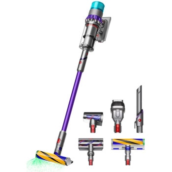 Прахосмукачка Dyson Gen5detect, вертикална, безжична, 770мл капацитет на контейнера, до 70 мин. време на работа, почистваща глава Fluffy Optic, LCD екран, сива | JAR Computers Dyson Gen5detect 446989-01