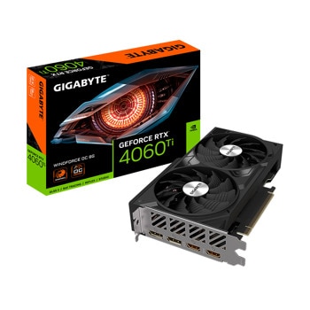 Видео карта Nvidia GF RTX 4060 Ti, 8GB, Gigabyte Windforce, OC, PCI-E 4.0, GDDR6, 128-bit, DisplayPort, HDMI | JAR Computers Видео карта Gigabyte RTX 4060 Ti Windforce OC 8G