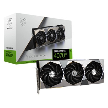 Видео карта Nvidia GF RTX 4070 Ti, 12GB, MSI SUPRIM X, PCI-E 4.0, GDDR6X, 192-bit, DisplayPort, HDMI | JAR Computers MSI RTX 4070 Ti SUPRIM X 12GB GDDR6X
