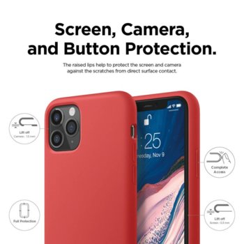 Elago Soft Silicone iPhone 11 Pro Max ES11SC65-RD