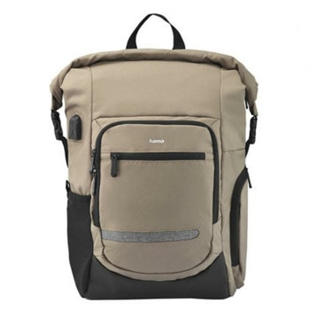 Раница за лаптоп HAMA Terra, до 15.6" (39.62 cm), полиестер, бежова | JAR Computers Hama "Terra" 15.6" 217238